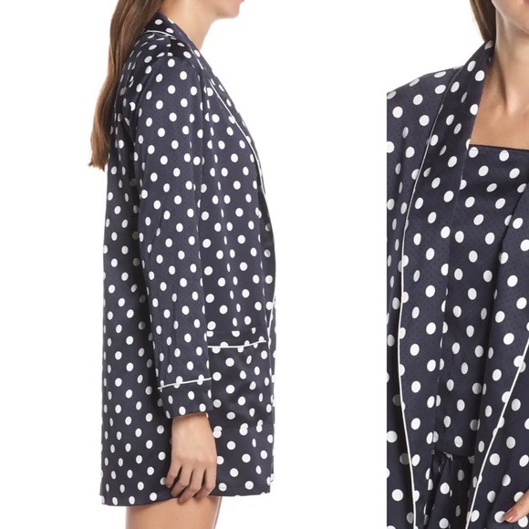 Something Navy Woven Blazer - Polka Dot - Picture 5 of 6
